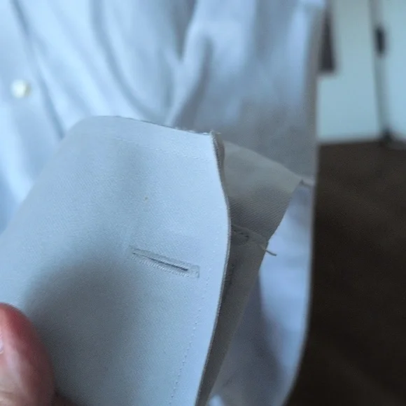 Charles Tyrwhitt White Slim Fit Dress Shirt French Cuffs 17 - Picture 6 of 8